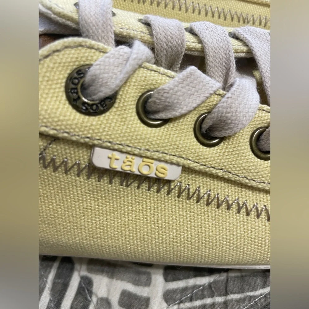 Taos Yellow Canvas Sneakers - Picture 3 of 6